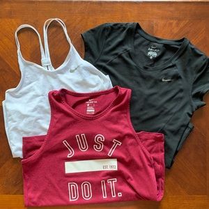 Lot of 3 Nike shirts